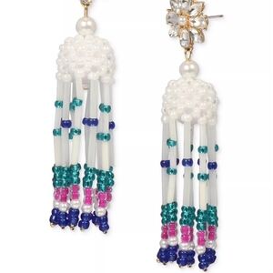Elegant Beaded Dangle Earrings